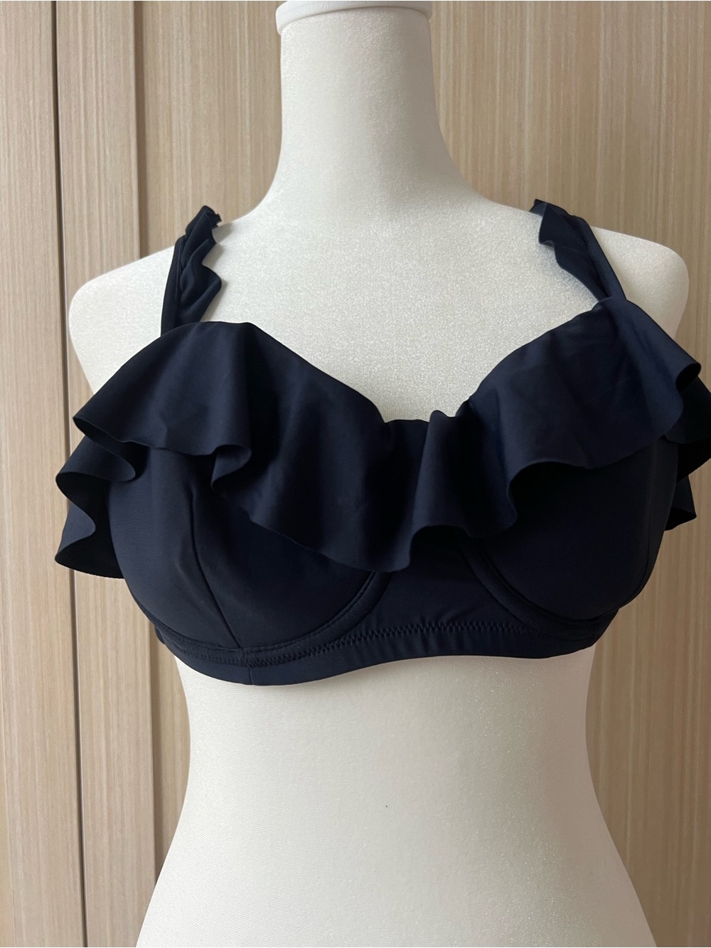 J. Crew Navy Underwire Bikini Top 36C
